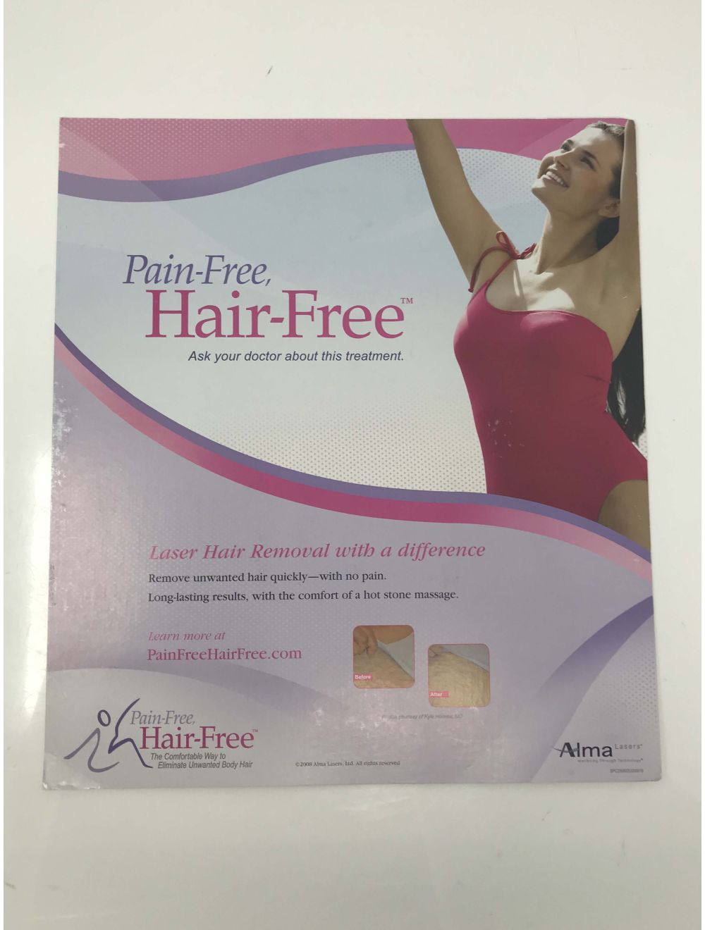 Alma Pain Free Hair Free Laser Hair Removal Treatment Marketing Lobby Sign