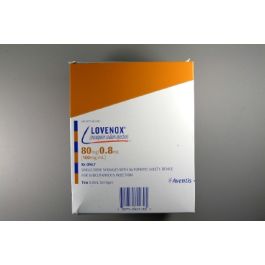 Lovenox® Enoxaparin Sodium, Preservative Free 80 mg / 0.8 mL Injection ...