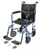 Transport Wheelchair Everest & Jennings® Aluminum Frame 250 lbs. Weight Capacity Full Length / Fixed Height / Padded Arm Black Upholstery