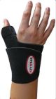 Wrist Support with Abducted Thumb eZY WRAP® Wahoo II™ Contoured Aluminum / Neoprene Left or Right Hand Black One Size Fits Most