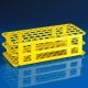 Stacking Test Tube Rack Globe® Scientific 456500 Series 60 Place 15 to 17 mm Tube Size Yellow 2-4/5 X 4-1/8 X 9-3/5 Inch
