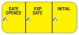 Pre-Printed / Write On Label Indeed Advisory Label Yellow Paper Date Opened Exp. Date Initial Black Quality Control Label 5/8 X 1-1/2 Inch