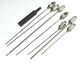 Cannulae Surgical Instrument Threaded Aspiration Suction Cannula Handle Tip x8Pc