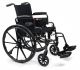 Lightweight Wheelchair Traveler® L4 High Strength Dual Axle Full Length Arm Swing-Away Footrest Black Upholstery 18 Inch Seat Width Adult 300 lbs. Weight Capacity