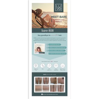 LUVO Bare 808 Floor Banner Stand - English
