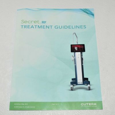 Cutera Secret RF TREATMENT GUIDELINES Operator User Guide Reference Tips D2134